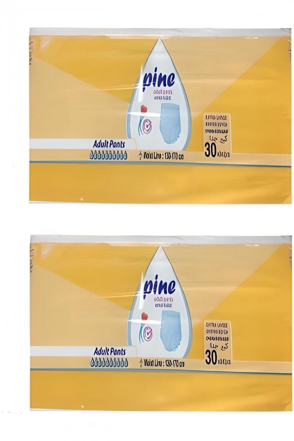 Hasta Bezi Extra Büyük Boy Xl 30 lu 2 Paket 60 Adet pine Külotlu