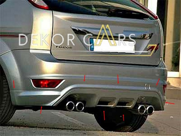 FORD FOCUS 2.5 HB RS ARKA TAMPON EKİ FİBERGLASS BOYASIZ