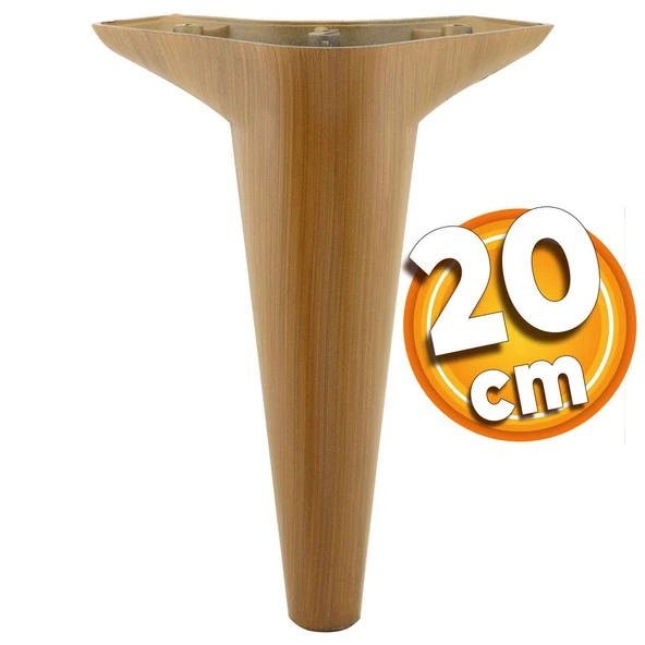 Aspen 6'lı Set Mobilya Tv Ünitesi Koltuk Kanepe Konsol Destek Ayağı Ayakları 20 Cm Koyu Ceviz - Resim 2