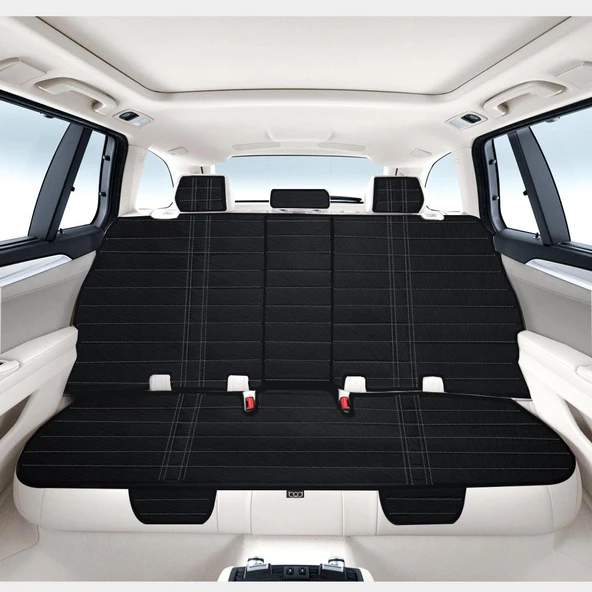 Bod Hyundaı Tucson Oto Koltuk Koruma Kılıfı 2005-2009 Artemis Serisi Siyah-Beyaz - Resim 3