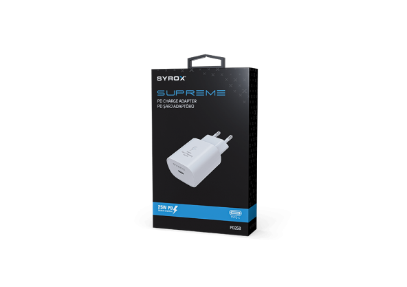 Syrox PD25B 25 W Type-C Hızlı Şarj Adaptörü - 2