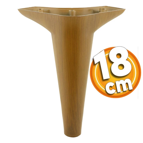 Aspen 6'lı Set Mobilya Tv Ünitesi Koltuk Kanepe Konsol Destek Ayağı Ayakları 18 Cm Koyu Ceviz - 3