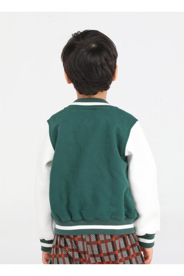 Cs Yeşil Unisex Kolej Ceket - 5