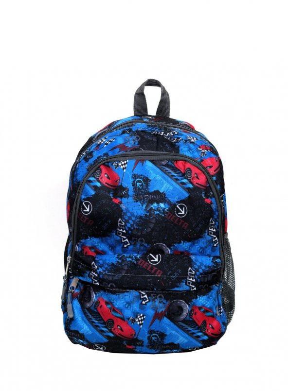 Ölmezler Araba Desenli 3 Lü İlk Okul Çantası Mavi - 2