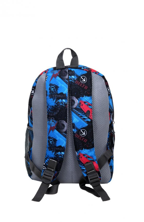 Ölmezler Araba Desenli 3 Lü İlk Okul Çantası Mavi - 4