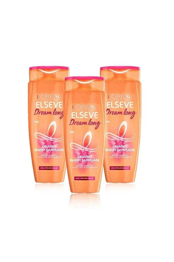 ELSEVE Dream Long Onarıcı Bakım Şampuanı 400 Ml X 3 Adet