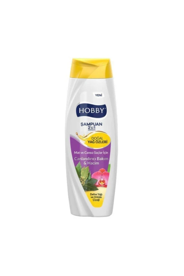 Hobby Şampuan Defne Yağı Ve Orkide Çiçeği/Mat Ve Cansız Saçlar 600 ml