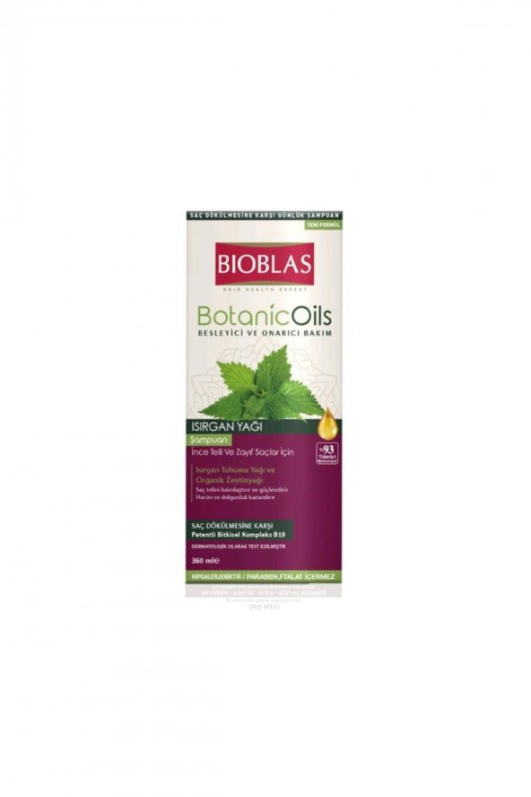 Bioblas Şampuan Botanic Oils Isırgan Yağı 360 ml