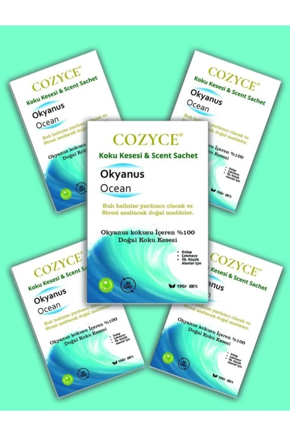 Cozyce Dolap Ve Çekmece Kokusu Koku Kesesi Okyanus 19 Gr. CYZ0017