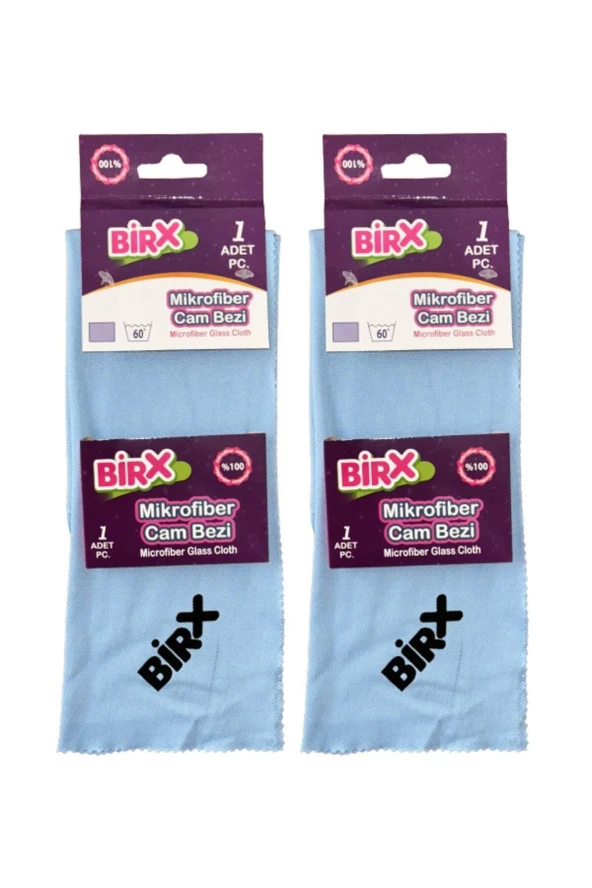 BIRX Mikrofiber Cam Bezi 2'li 40*40