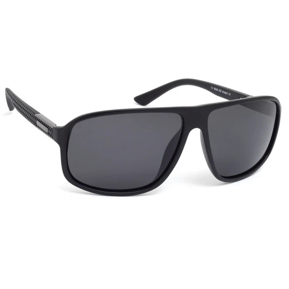 Di Caprio DC3020BLACK Mat Siyah Spor Model Geniş Polarize Camlı Erkek Güneş Gözlüğü
