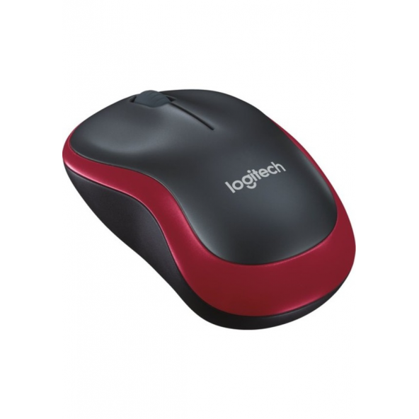 Logitech M220 Sessiz Kompakt Kablosuz Mouse - Kırmızı Siyah - 2