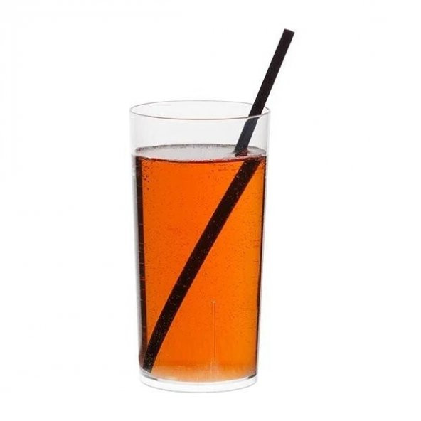 İnce Kokteyl Pipeti Siyah 140mm 300 Adet -(2-paket) - 2