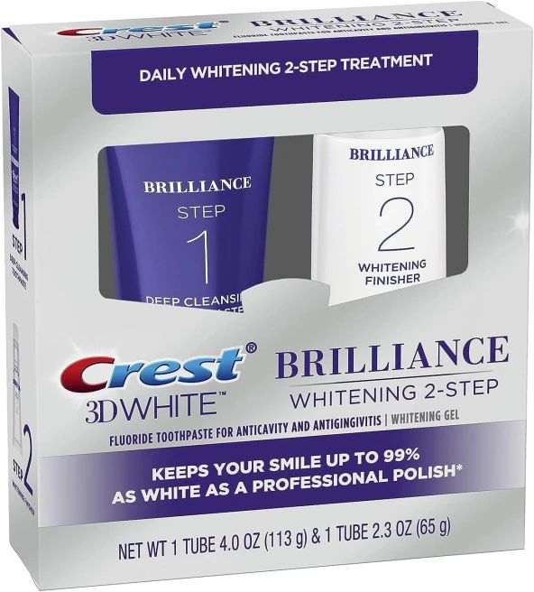 Crest 3D White Brilliance 2 Adımlı Diş Beyatlatma Kiti