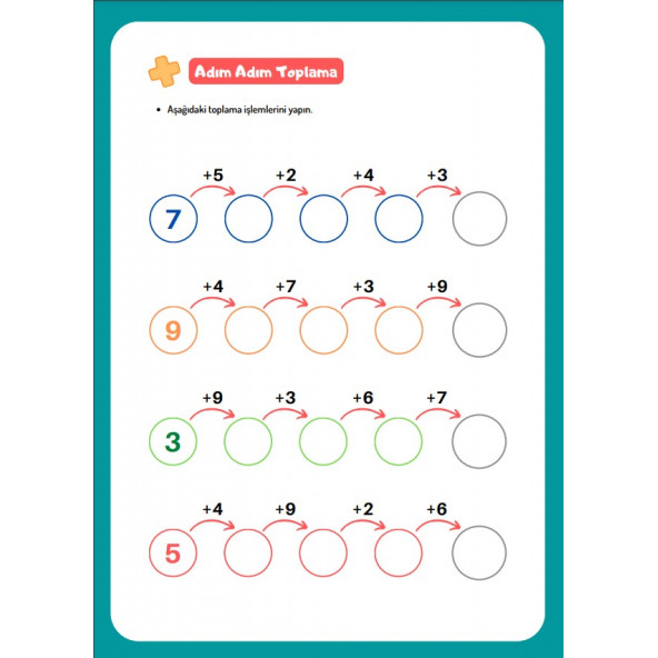 Okul Öncesi ve 1. Sınıflar İçin Matematik YAZ-SİL Kitabı - 5