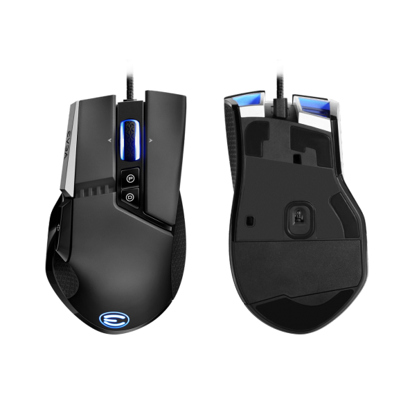 EVGA  X17 Gaming Mouse, Wired, Black, Customizable, 16,000 DPI, 5 Profiles, 10 Buttons, Ergonomic - 5