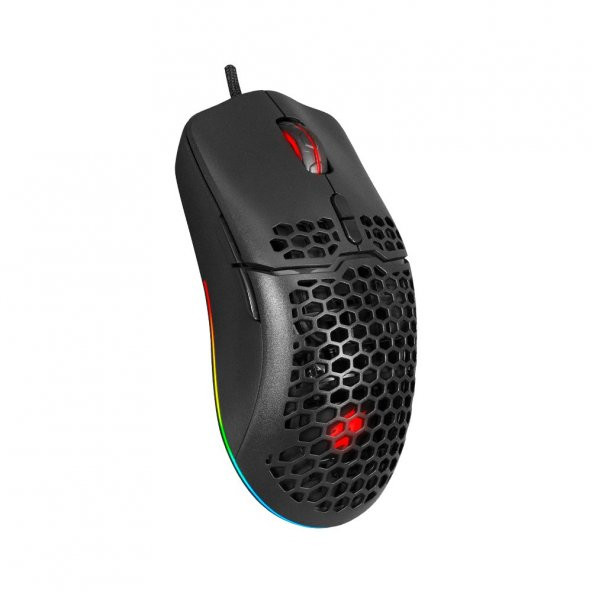 GAMEBOOSTER  m700 air-force rgb aydinlatmali ultra hafif profesyonel oyuncu mouse