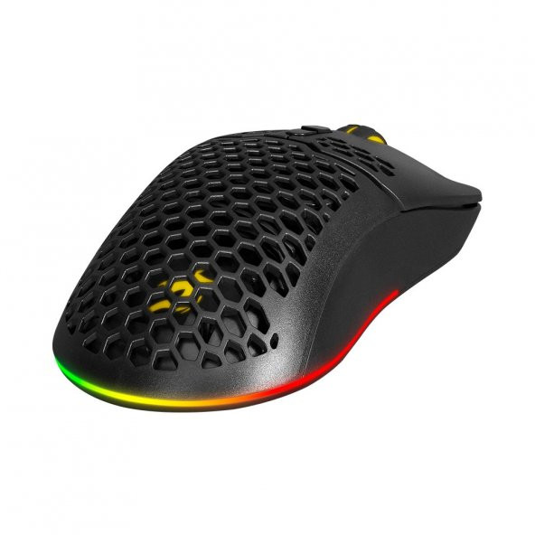 GAMEBOOSTER  m700 air-force rgb aydinlatmali ultra hafif profesyonel oyuncu mouse - 5