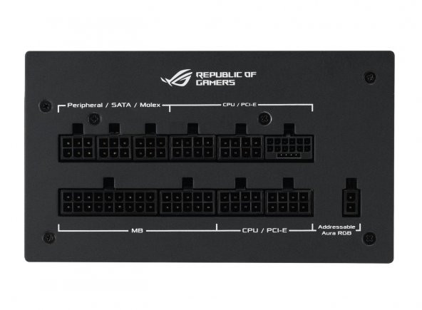 ASUS ROG STRIX 1200G AURA 80 PLUS GOLD 1000W MODÜLER ATX 3.0 UYUMLU PCI-E 5.0 10 YIL GARANTI - 5