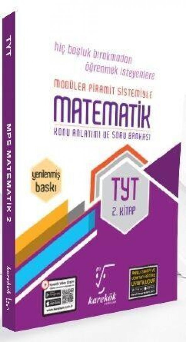 TYT Matematik Konu Anlatımı ve Soru Bankası 2. Kitap Karekök Yayınları