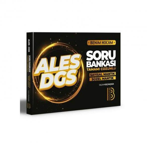 Benim Hocam Yayınları  ALES DGS Tamamı Çözümlü Soru Bankası Sayısal Mantık Sözel Mantık