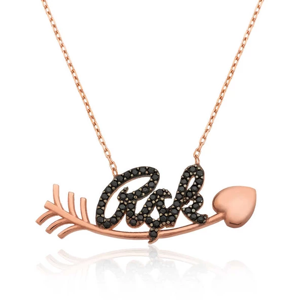 925 Ayar Gümüş Kalbe Giden Aşk Kadın Gümüş Kolye ürün görseli 1