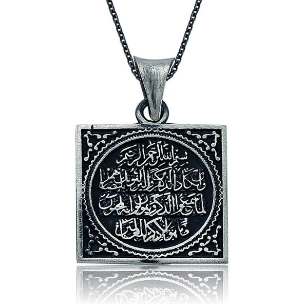 925 Ayar Gümüş Nazar Duası Kadın Gümüş Kolye ürün görseli 1