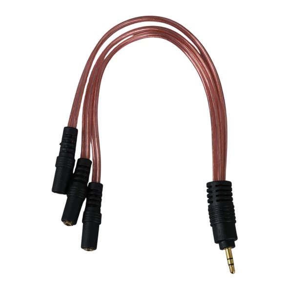 POWERMASTER PM-12283 3.5MM STEREO 3X DİŞİ KULAKLIK ÇOKLAYICI (3 BOĞUMLU - 20 CM) - 2