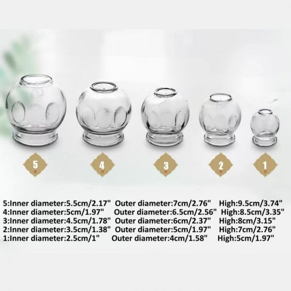 Cam Masaj & Hacamat Kupası No:4 Orta Boy 2 Adet - 3