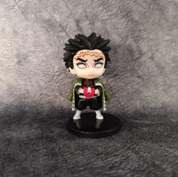 Anime Figür Demon Slayer Gyomei Himejima 7 cm Karakter Figür Oyuncak Biblo 15439