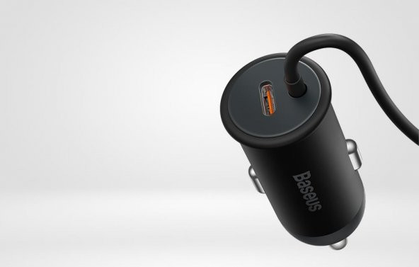 Baseus 15W Magsafe Kablosuz Araç Telefon Tutucu 25W Type-C Araç Çakmaklık Şarjı İphone Araç Şarjı - 6