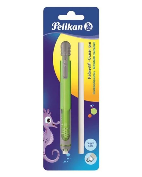 Pelikan Kalem Tipi Silgi Yedekli Blister Yeşil