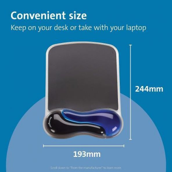 Kensington Entegre Bilek Destekli Duo Gel Mouse Pads - KOD:62401 - 7
