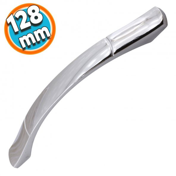 Mobilya Mutfak Dolabı Çekmece Kapı Dolap Kapak Kulpu Kulbu Krom 128 mm Çekme Metal Kulp