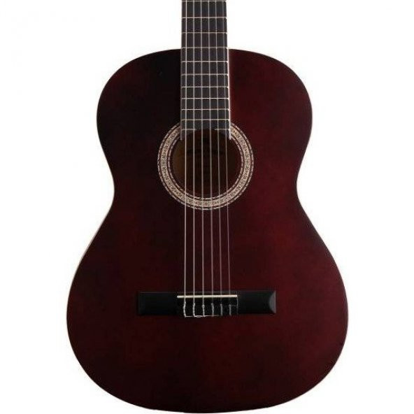 Miguel Angela MA1M-WR Bordo Klasik Gitar (Mat Cilalı) - 2