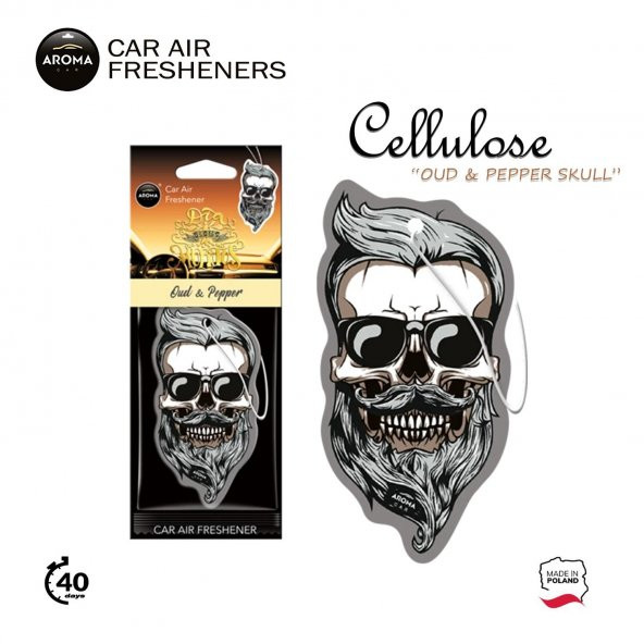 Aroma Cellulose Asma Koku -  Oud&Pepper Skull - 2