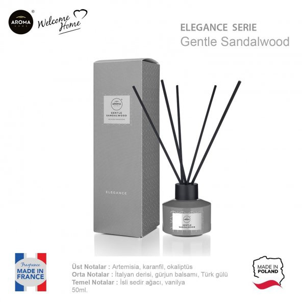 Aroma Home Unique Likit Koku Sandalwood 50ml. - Resim 2