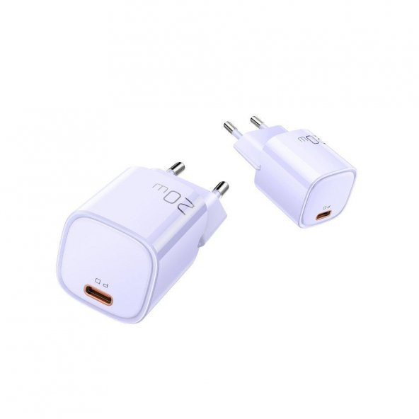 Mcdodo CH-4023 20W PD TypeC Hızlı Şarj Cihazı -Mor - 4