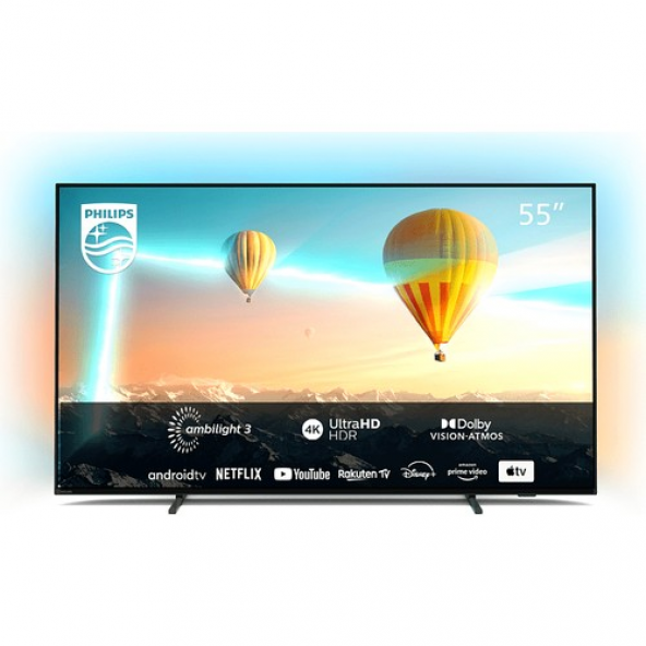 Philips 55PUS8007 4K Ultra HD 55" 140 Ekran Uydu Alıcılı Android Smart LED TV