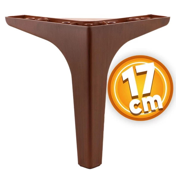 Sedef 6'lı Set Mobilya Tv Ünitesi Konsol Koltuk Kanepe Destek Ayağı 17 Cm Ahşap Desenli Ayakları - 3