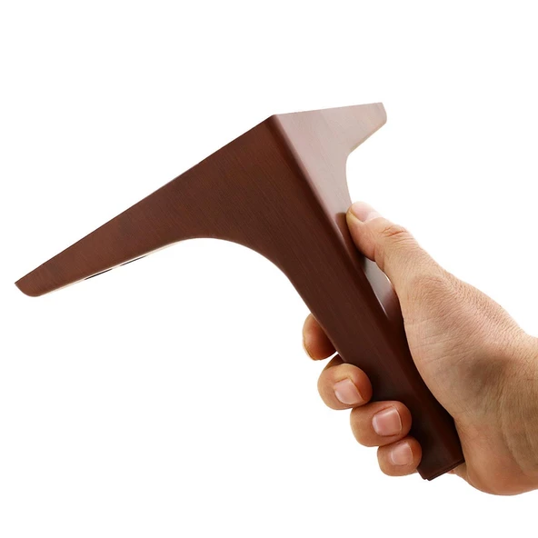 Sedef 6'lı Set Mobilya Tv Ünitesi Konsol Koltuk Kanepe Destek Ayağı 17 Cm Ahşap Desenli Ayakları - 9