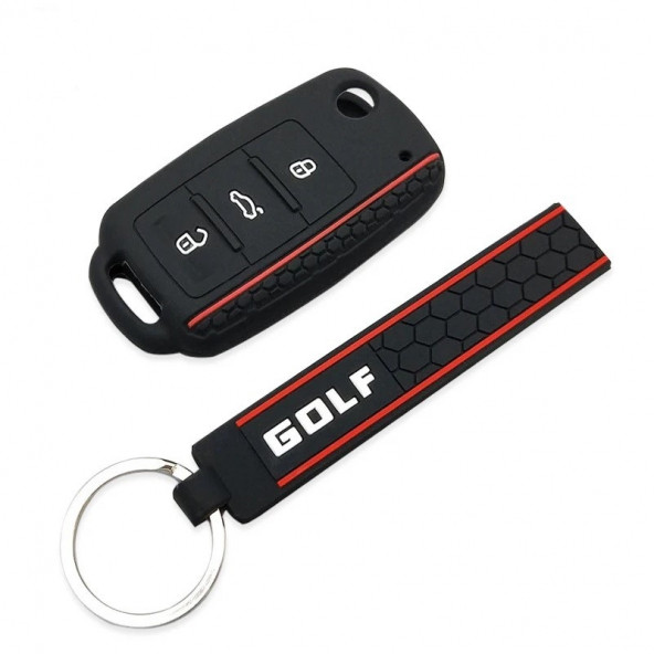 VOLKSWAGEN GOLF SİLİKON ANAHTAR KILIF VE ANAHTARLIK - Resim 2