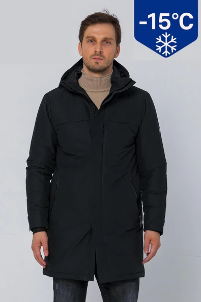 Erkek Regular Fit Nefes Alır Kumaş Dikişsiz Kısımlar İçi Silikon Micro Elyaflı Kışlık Klasik Mont ürün görseli 1