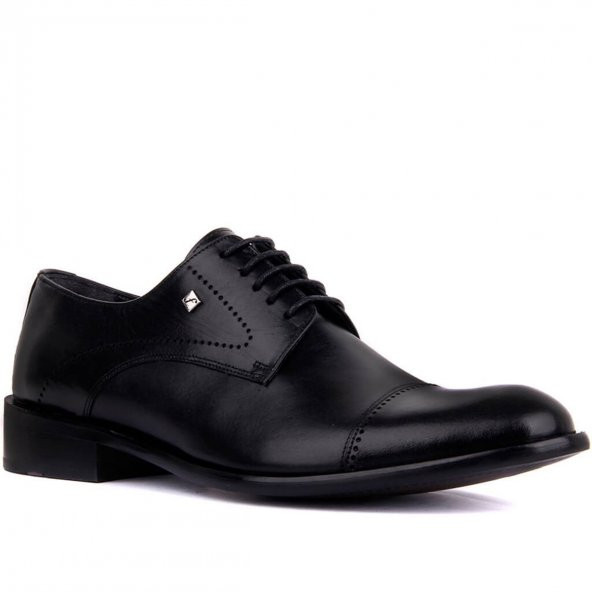 Fosco 5045 Siyah Erkek Günlük Deri Klasik Ayakkabı