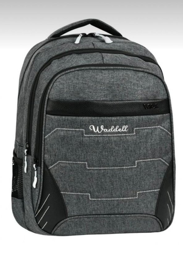 Ölmezler Oval Kırçıl Dört Gözlü Okul Sırt Çantası Gri