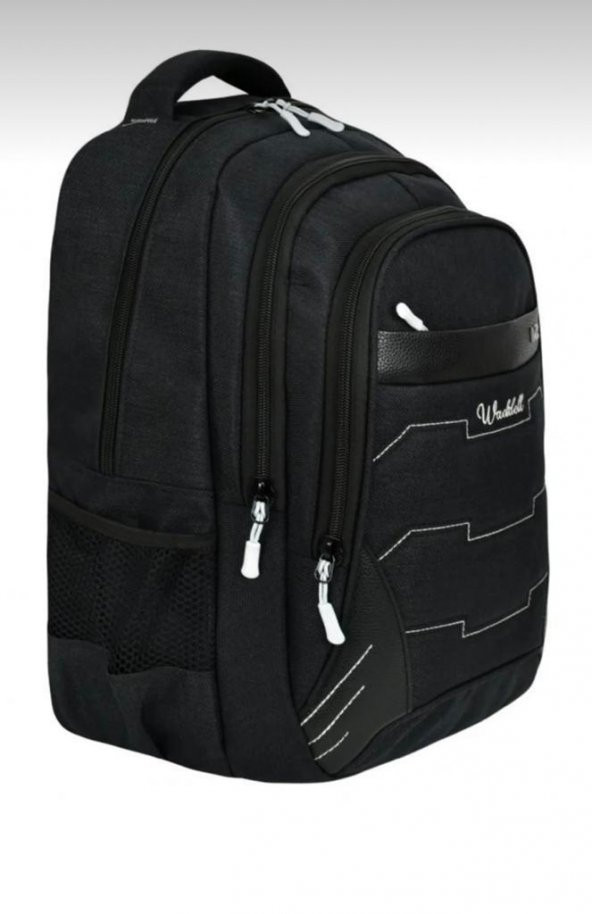 Ölmezler Oval Kırçıl Dört Gözlü Okul Sırt Çantası Siyah - 2