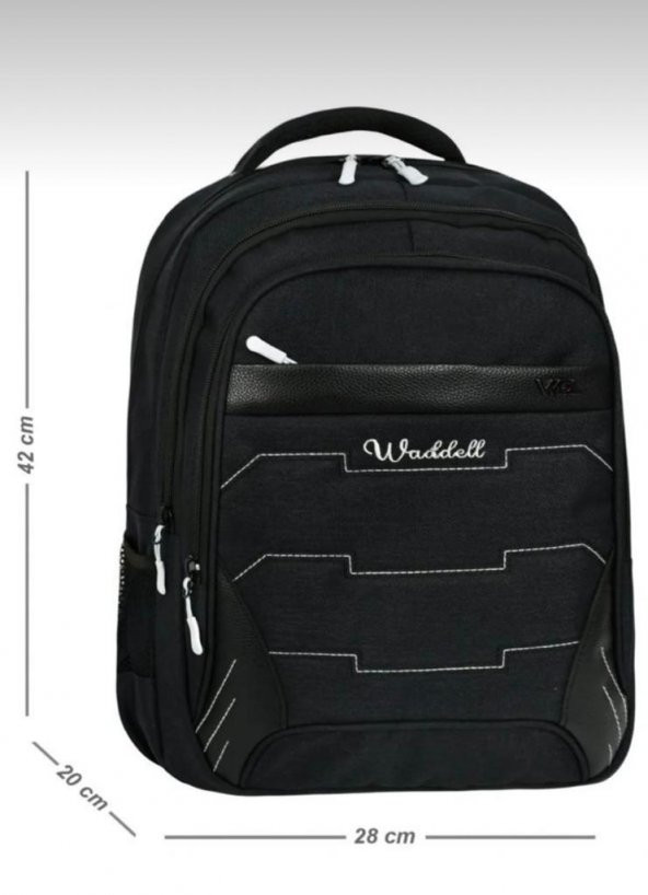 Ölmezler Oval Kırçıl Dört Gözlü Okul Sırt Çantası Siyah - 3