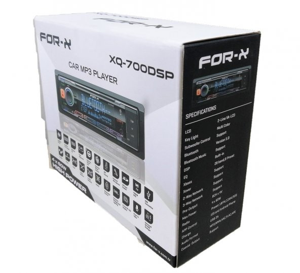 For-X XQ 700DSP Profesyonel Tesisat Teyibi 3 Anfi Çıkışlı 4*60W Bluetooth - 2