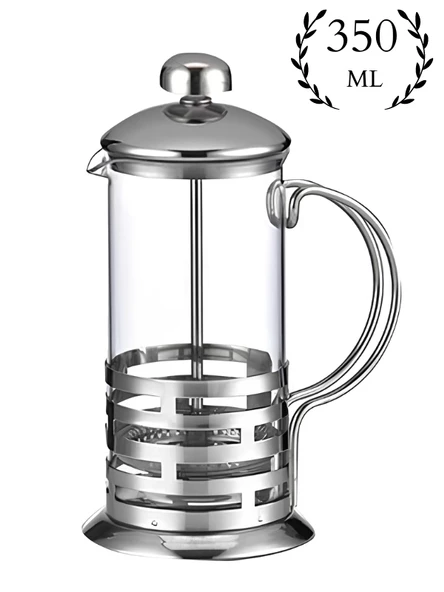 Yakut 350 ml Metal Kuplu Kave & Bitki Çayı Demleme French Press