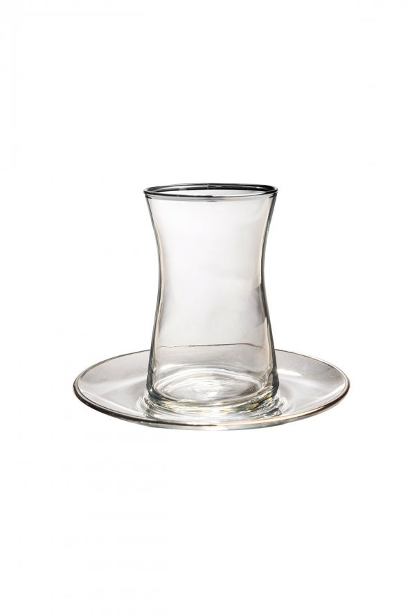 Kcd Soprano Platin 6 Kişilik 12 Parça Çay Bardak Seti - 2